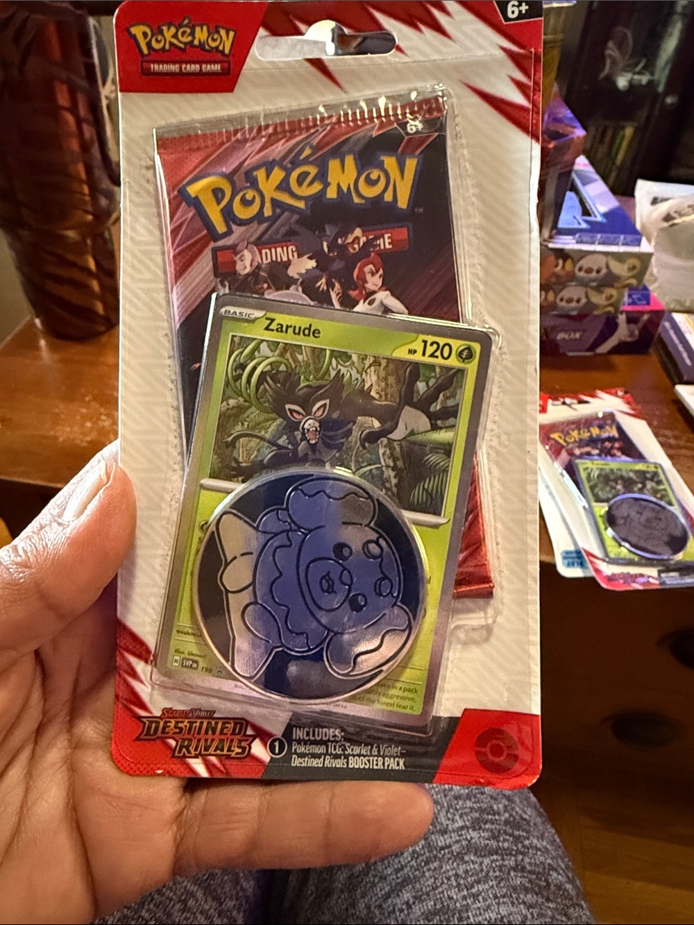 Pokemon Destined Rivals Zarude Promo Card Pack - Green, Red, Silver, Blue